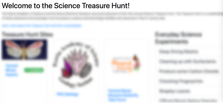 2021 Science Treasure Hunt is online